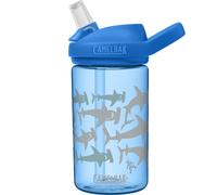 Bouteille d'eau pour enfants CamelBak Eddy 14 oz avec couvercle en paille Tritan Renew anti-fuite une fois fermée Hammerheads
