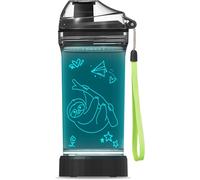 Bouteille D'eau Pour Enfants, Tasse De Sport Lumineuse Sur Le Thème Des Paresseux Avec Lumière Led 3d ¿ 414 Ml Tritan Sans Bpa ¿ Cadeau Pour L'école, Le Camping Et Les Vacances
