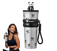 Bouteille d'eau pour filles - Mignon bouteille d'eau avec dessins animés et couvercle | Thermiques isolés en acier inoxydable sans Multifonctionnel pour filles, femmes, enseignants, bureau