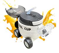 Bouteille d'eau pour garçons | 550 ml Dessin animé Mars Rover Anti-fuite Fournitures quotidiennes avec paille | Tasse de voyage pour garçons | Anti-fuite facile à ouvrir pour voyage, camping