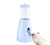 Bouteille d'eau pour hamster, abreuvoir d'eau pour hamster avec support, PP, polystyrène - 80 ml - Fournitures anti-fuite pour gerbille, écureuil, hérisson, lapin et maison d'intérieur - 17 x 8 x 8 cm