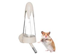 Bouteille d'eau pour hamster, bouteille d'eau pour hamster - Distributeur de cage, étanche aux fuites, 4,2 oz, sans outil d'alimentation goutte à goutte, petits animaux qui boivent des moulures de