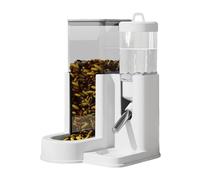 Bouteille d'eau pour hamster - Distributeur automatique 2 en 1 pour lapin | Station en polystyrène PP 10,5 x 11 x 15 cm | Fontaine à boire pour petits animaux pour intérieur extérieur salon chambre