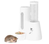 Bouteille d'eau pour hamster - Distributeur de nourriture pour lapin, récipient pour animaux - Alimentation en eau anti-fuite avec boîte alimentaire - Système d'hydratation par gravité pour souris