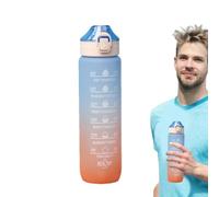 Bouteille d'eau quotidienne, bouteille d'eau de motivation Tasse de sport à