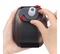 Bouteille d'eau réglable pour poignet - Design flexible en polymère foncé, récipient de liquide réutilisable, sangle sécurisée, système de boisson compact et adapté aux mouvements | Utilisation