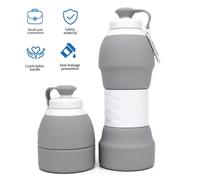 Bouteille D'eau Rétractable Pliante En Silicone, 580ml, Portable, Pour Sports De Plein Air, Verres, Randonnée, Voyage