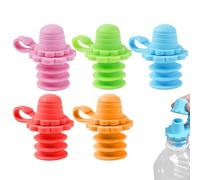Bouteille d'eau Sippy Top Spout, 100g Kid Water Bottle Spout Adapter, Silicone Protects Kids Bouche, 5 Pièces Leakproof Drink Protective Member for Traveling, Road Trip, School and Picnic, 5cm
