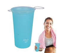 Bouteille d'eau souple 200 ml, tasse de pliable avec large | Fabriqué à partir de silicone de qualité alimentaire, flexible, et sans danger pour les boissons chaudes ou froides