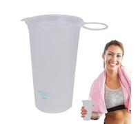 Bouteille d'eau souple 200 ml, tasse de pliable avec large | Fabriqué à partir de silicone de qualité alimentaire, flexible, et sans danger pour les boissons chaudes ou froides