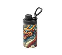 Bouteille d'eau sous vide en acier inoxydable 355 ml avec dragons en Chine légère