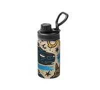 Bouteille d'eau sous vide en acier inoxydable de 355 ml, police, graffiti, street art, flasque de sport légère