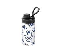 Bouteille d'eau sous vide en acier inoxydable de 355 ml, symbole du mauvais œil, œil de Fatima