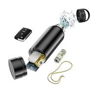 Bouteille D'eau Sûre avec Compartiment Secret Caché - Boîte de Rangement en Acier Inoxydable pour Billets, Clés, Clés de Voiture - Le fond se Dévisse pour Ranger vos Objets de Valeur 1.18L