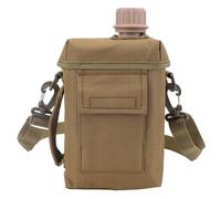 Bouteille d'eau Tactique de 2 L - Bouteille d'eau Isolée, Bouteille d'eau Militaire avec Sac de Transport Tactique Robuste et Amovible, Pichet d'eau en PVC Anti-Fuite pour Le