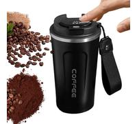 Bouteille d'eau thermique 510 ml - Tasse isotherme numérique avec isolation en acier inoxydable | Bouteille intelligente pour café, thé, jus, fitness, voyage, école, bureau, boissons et