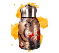 Bouteille d'eau thermique - Conteneur isotherme en acier inoxydable réutilisable - Bouteille isotherme pour boissons chaudes et froides, carafe de voyage compacte étanche - Couvercle avec bouchon