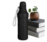 Bouteille d'eau thermique - Tasse scellée sous vide portable de 500 ml avec sangle, petite bouche en acier inoxydable, garde 12 heures de chaleur et 8 heures d'eau froide pour boire des boissons au la
