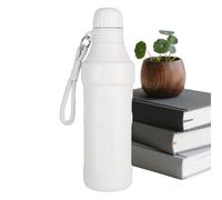Bouteille d'eau thermique - Tasse scellée sous vide portable de 500 ml avec sangle, petite bouche en acier inoxydable, garde 12 heures de chaleur et 8 heures d'eau froide pour boire des boissons au la