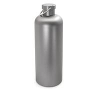 Bouteille d'eau Ti 600 ml/800 ml, anti-fuite et anti-chute, flacon métallique réutilisable à paroi unique Pure Ti pour le camping, la randonnée et le cyclisme (600 ml)
