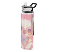 Bouteille d'eau transparente pour voyage, journal intime, patio, bureau, maison