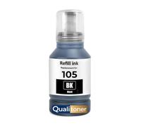 Bouteille d'encre C13T00Q140 105 E105B Compatible pour Epson EcoTank ET-7700 ET-7750 L7160 L7180 Noire 140 ML 8000 Pages
