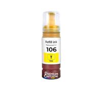 Bouteille d'encre C13T00R440 106 106Y Compatible pour Epson EcoTank ET-7700 ET-7750 L7160 L7180 Jaune 70 ML Haute capacité 6000 Pages