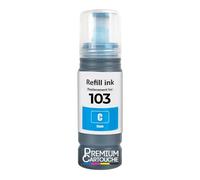 Bouteille d'encre C13T00S24A 103 E103C Compatible pour Epson EcoTank L3110 L3150 L3250 L3260 L5290 Cyan Pack 1x70ml 7500 Pages