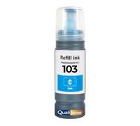 Bouteille d'encre C13T00S24A 103 E103C Compatible pour Epson EcoTank L3110 L3150 L3250 L3260 L5290 Cyan Pack 1x70ml 7500 Pages