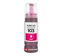 Bouteille d'encre C13T00S34A 103 E103M Compatible pour Epson EcoTank L3110 L3150 L3250 L3260 L5290 Magenta 70ml 6000 Pages
