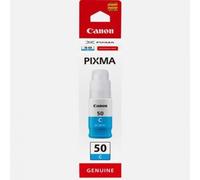 Bouteille d'encre - CANON - GI-50C - Cyan - Compatibilité PIXMA MegaTank - (3403C001)