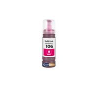 Bouteille d'encre compatible Epson 106 C13T00R340 Magenta 70 ml 6000 pages pour EcoTank ET-7700 ET-7750