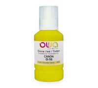 Bouteille d'encre compatible OWA - standard - Jaune - pour CANON GI-56 Y