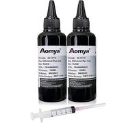 Bouteille d'encre de Recharge Noire Universelle 200 ML pour imprimantes HP Canon, Epson, Brother Compatible avec Le système de Cartouche Rechargeable CISS