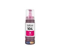 Bouteille d'encre Générique Magenta 70 ml 4500 pages compatible pour Epson E104M C13T00P340 104 EcoTank ET-2710 ET-2720 ET-2810 ET-4800
