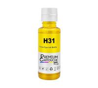 Bouteille d'encre HP 31 1VU28AE Compatible pour HP Smart Tank 455 457 500 513 530 Jaune Haute capacité 70 ML