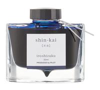 Bouteille d'encre pour stylo plume PILOT Iroshizuku Shin-Kai Deep Sea (bleu noir) 50 ml (69225)