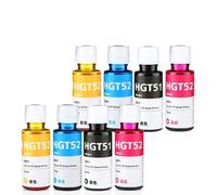Bouteille d'encre rechargeable, capacité 100ML, compatible avec les imprimantes HP Ink Tank, 2 SET - BK C M Y