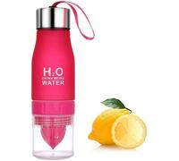 Bouteille Detox - SHOP-STORY - 650 ML - Infuseur de Fruit - Presse Agrume Intégré - Rouge