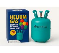 Bouteille d'hélium pour 20 ballons - Gaz hélium en recharge, facile à utiliser, idéal pour les fêtes et les événements (ballons non inclus)