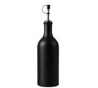 mikken Bouteille d'huile en faïence Noire avec Bec verseur 500 ML