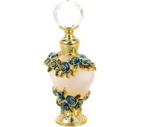 Bouteille d'huile essentielle vintage en verre de 5 ml avec rose rechargeable avec un design élégant et élégant, pratique à transporter et polyvalent pour une utilisation en voyage. Belle finition