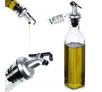 Vilde Bouteille d'huile d'olive, distributeur d'huile, distributeur de vinaigre en verre avec bec verseur, 250 ml
