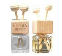 Bouteille Diffuseur De Voiture | 8 Ml | Pot Avec Couvercle En Bois | Pour Les Huiles Essentielles | Diffuseurs Voitur Vetro | Bouteille Diffuseur Voiture | Frasco Difuseur Para Coche | Flacons De Pa