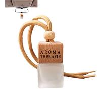 Bouteille diffuseur de voiture suspendue - Faisisseur d'air de parfum en verre rechargeable | Pendeur de diffuseur d'huile essentielle sans voiture sans solaire pour le camion RV SUV de voiture, décor