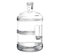 Bouteille distributeur d'eau 5 L/3 L - Récipient d'eau pure pour le camping - Seau d'eau minérale portable - Bouteille d'eau pure avec poignée (blanc, 3 L (1 personne)