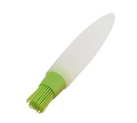 Bouteille distributeur d'huile avec brosse, brosse pour bouteille d'huile - Bouteille de distributeur de silicone avec brosse - Conteneur et récipient d'olive avec brosse en silicone pe
