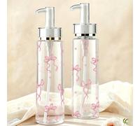 Bouteille Distributrice de Lotion en Acrylique Transparent à Texture Nœud, Disponible en 100ml, 120ml, 150ml, 200ml Plusieurs Tailles. Le Corps de la Bouteille est Fabriqué en Matériau Plastique Trans