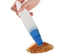 Bouteille distributrice d'huile avec brosse,brosse pour bouteille d'huile - Distributeur de stockage d'olive avec en silicone - Stockage d'olive portable et récipient pour vinai