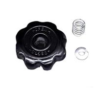 Bouteille d'oxygène en aluminium pour valve Argon, poignée de rechange octogonale 8 x 8 mm pour bouteilles de gaz de soudure, bouton de valve robuste en noir ou bleu (ensemble noir)